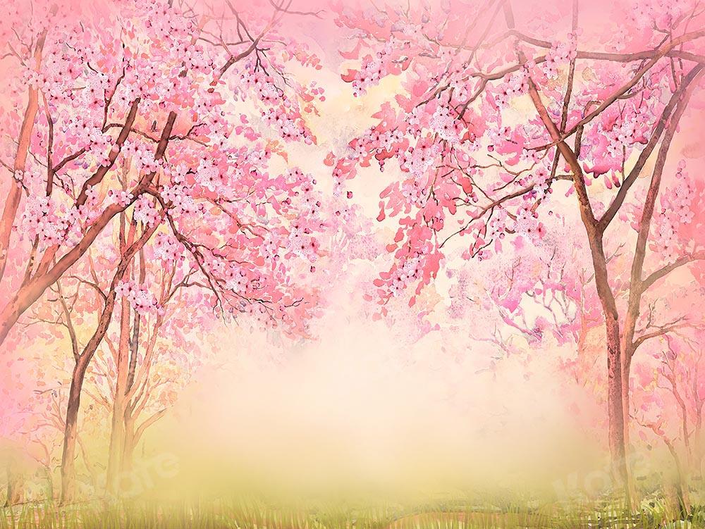 Kate Spring Pink Flowers Backdrop Designed by Chain Photography - Kate Backdrop AU