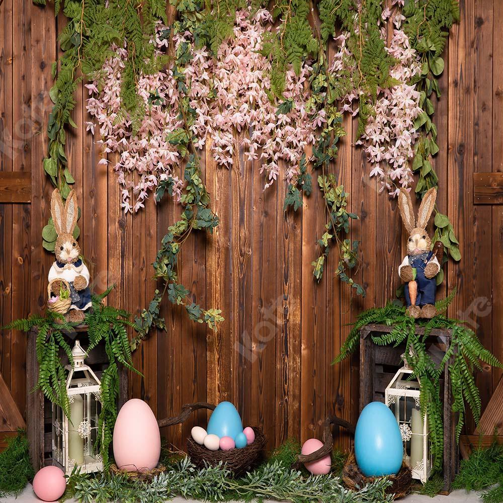 Kate Easter Egg Backdrop Wood Wall Designed by Emetselch