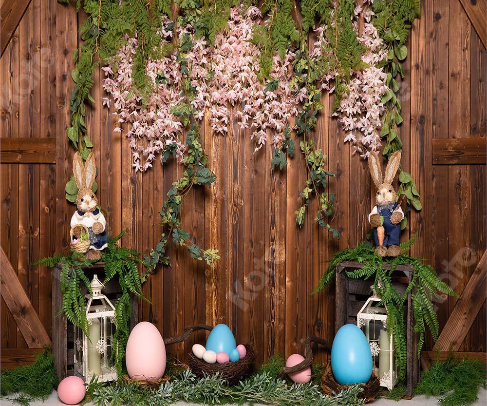 Kate Easter Egg Backdrop Wood Wall Designed by Emetselch - Kate Backdrop AU