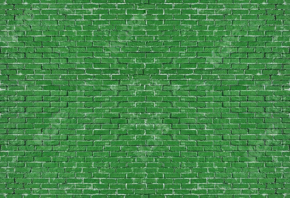 Kate Spring Green Brick Backdrop Designed by Kate Image