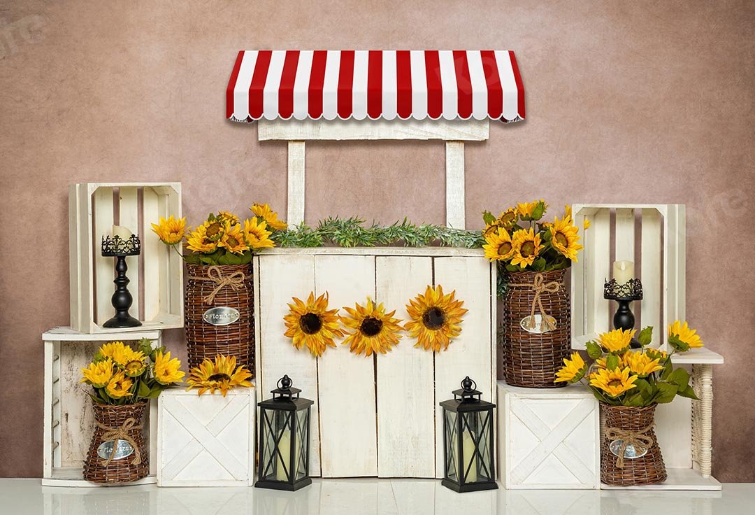 Kate Spring/mother's Day Sunflowers Stand Backdrop Designed by Emetselch
