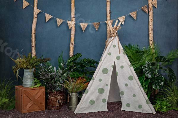 Kate Spring Camping Tent Cake Smash Backdrop Designed by Emetselch - Kate Backdrop AU