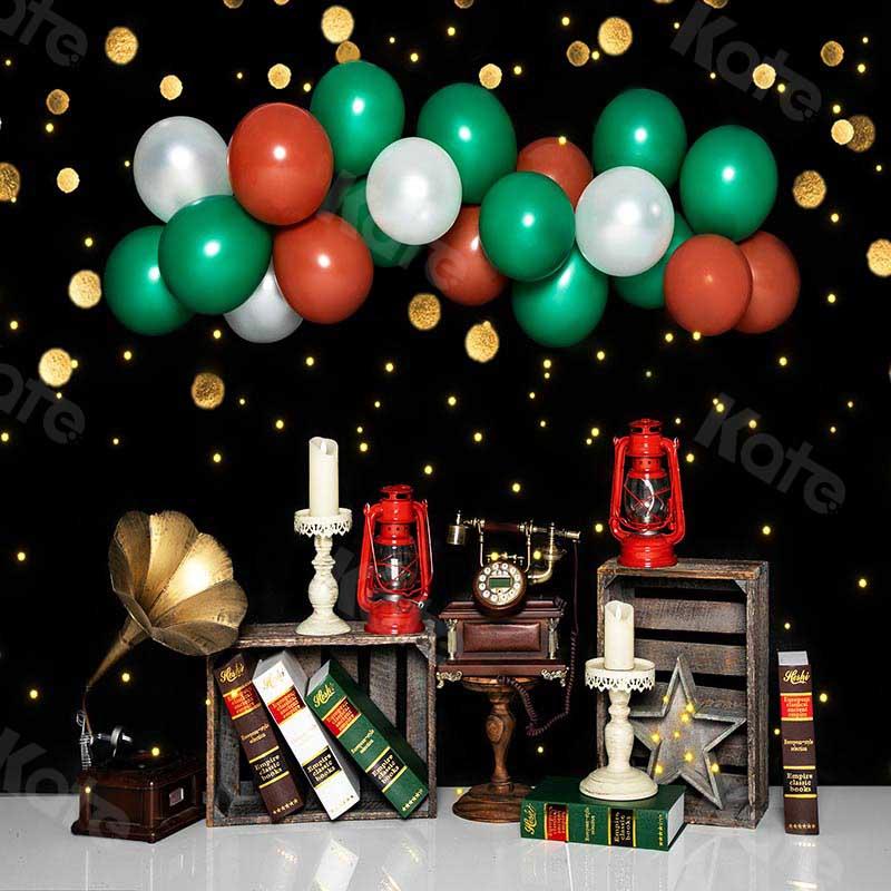 Kate Back to School Balloons Gold Bokeh Backdrop Designed by Emetselch - Kate Backdrop AU