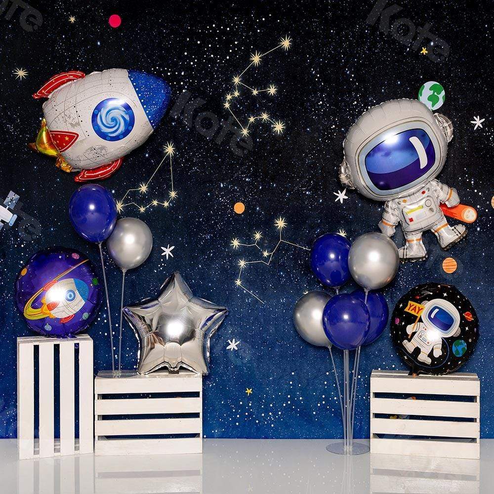Kate Cake Smash Astronaut Universe Backdrop Designed by Emetselch - Kate Backdrop AU
