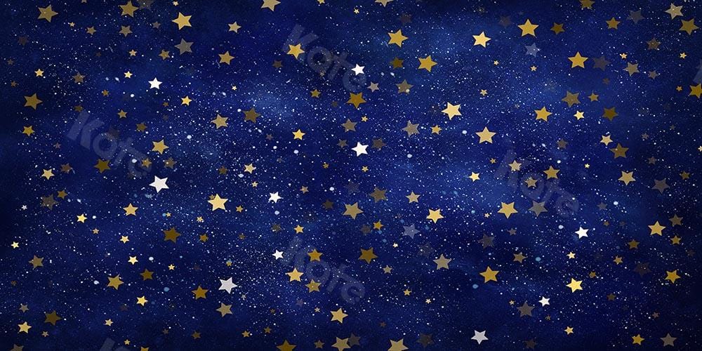 Kate Cake Smash Star Night Blue Sky Backdrop Designed by Chain Photography - Kate Backdrop AU