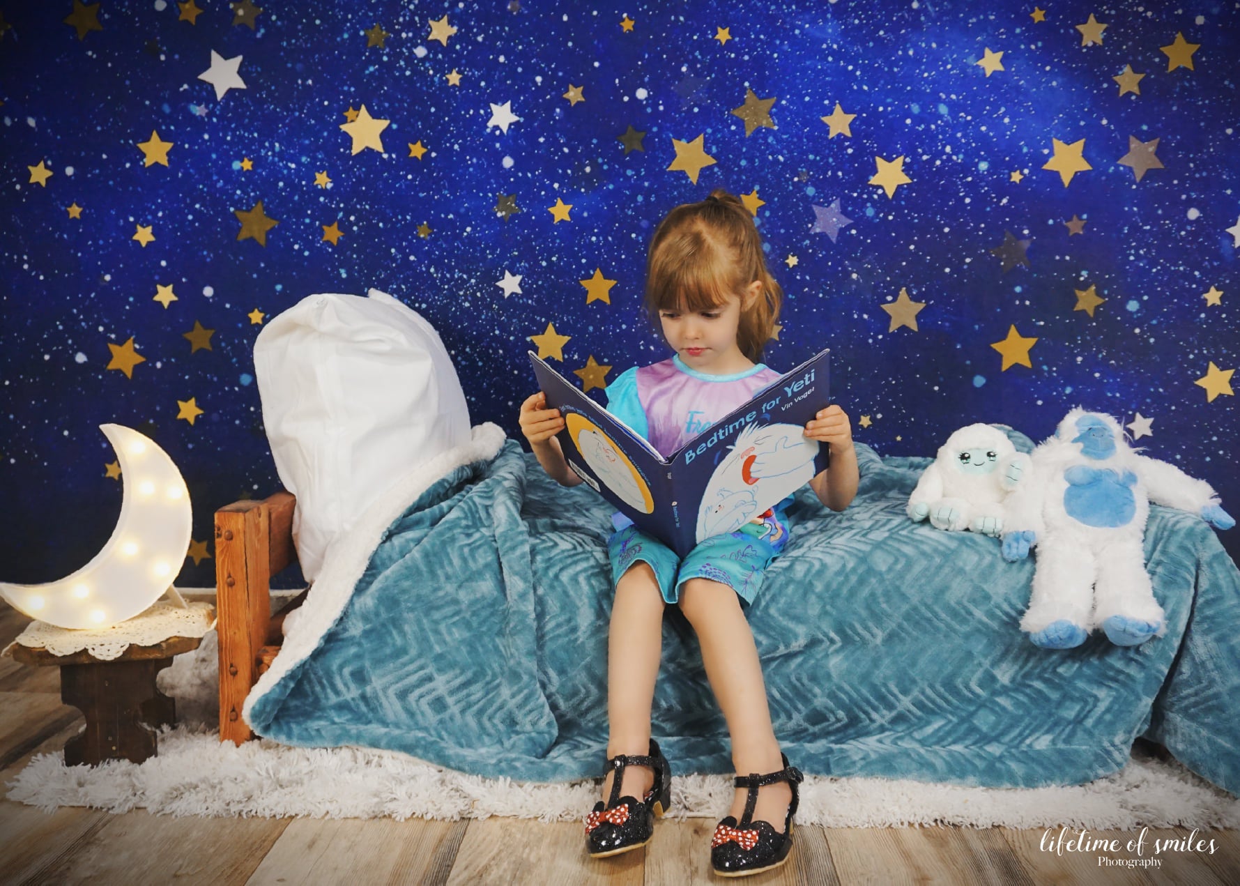 Kate Cake Smash Star Night Blue Sky Backdrop Designed by Chain Photography - Kate Backdrop AU