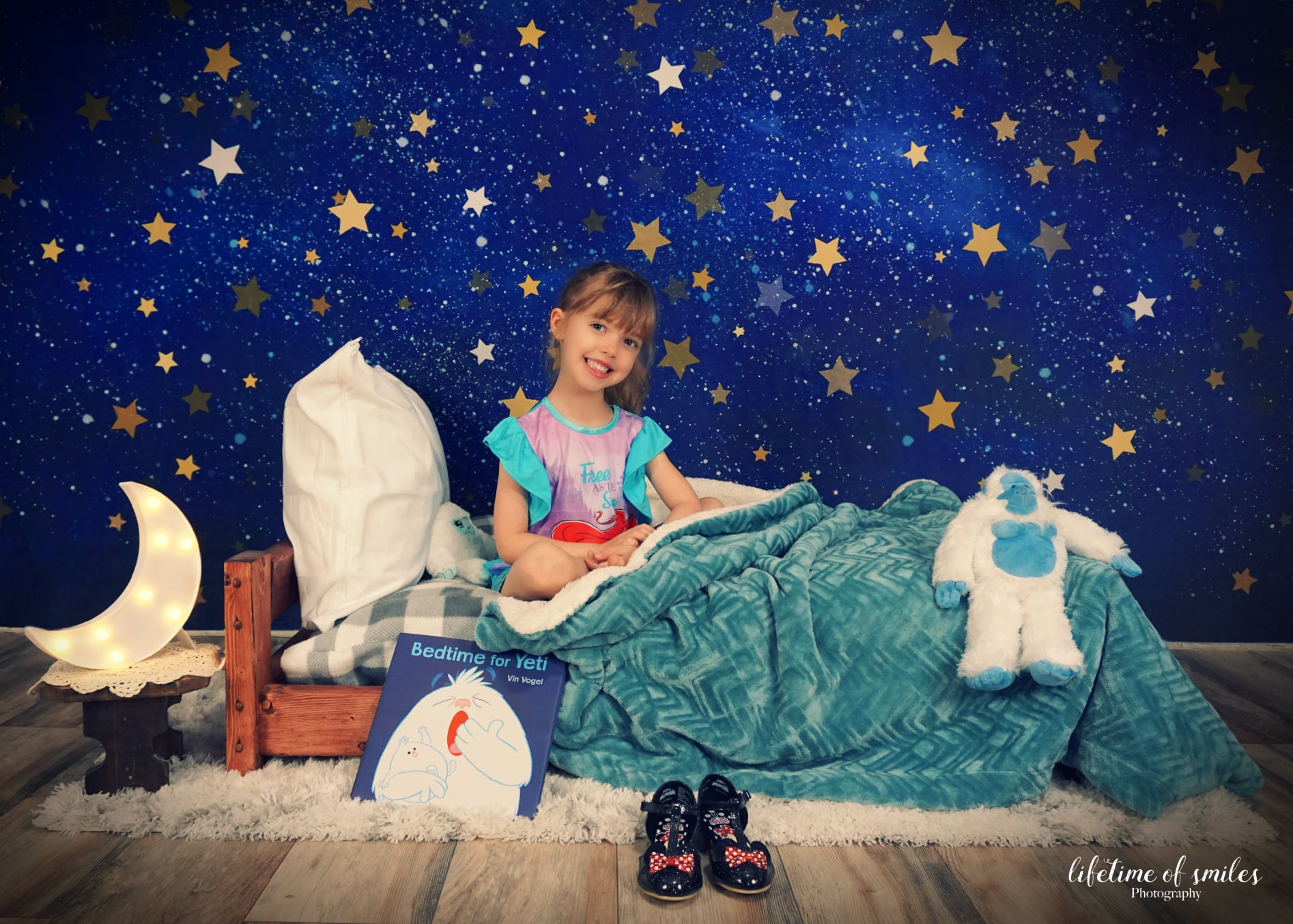 Kate Cake Smash Star Night Blue Sky Backdrop Designed by Chain Photography - Kate Backdrop AU