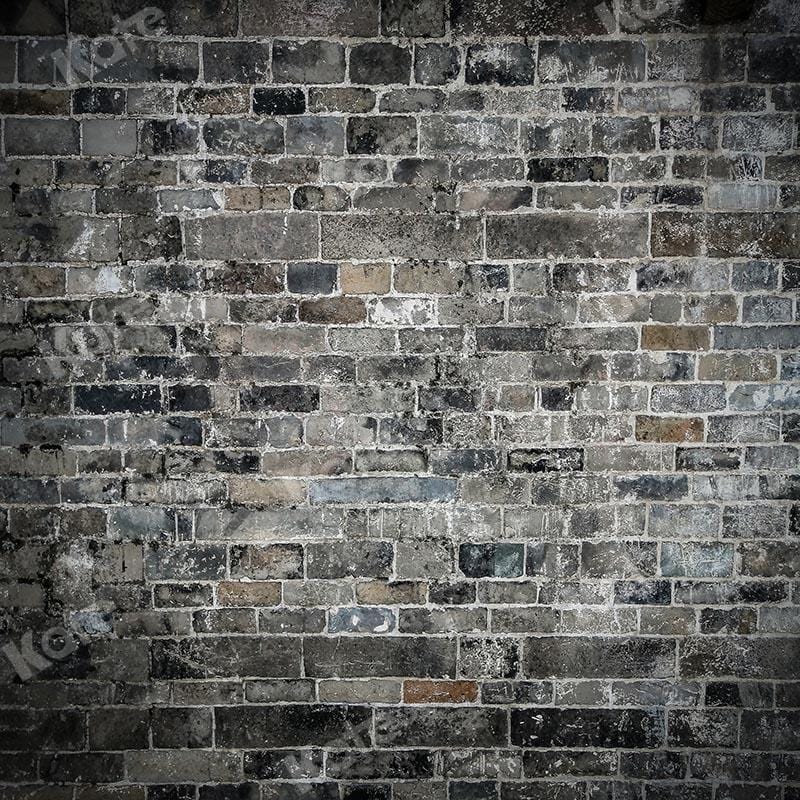 Kate Dark Tone Brick Wall Backdrop Designed by Emetselch