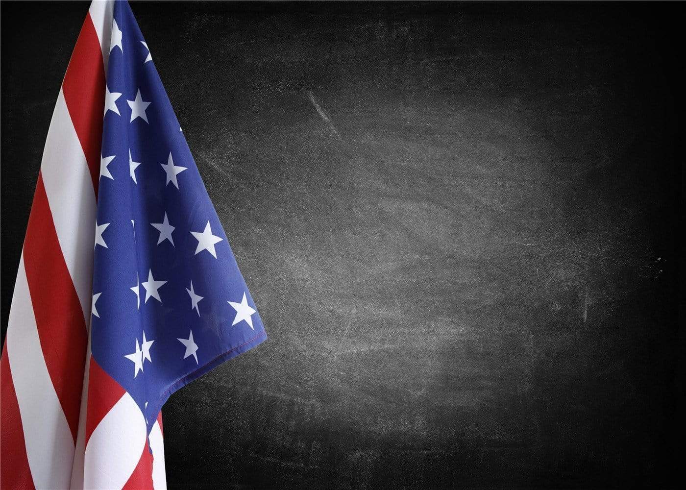 Kate American Independence Day Black Chalk with American Flag Backdrop  for Photography - Kate Backdrop AU