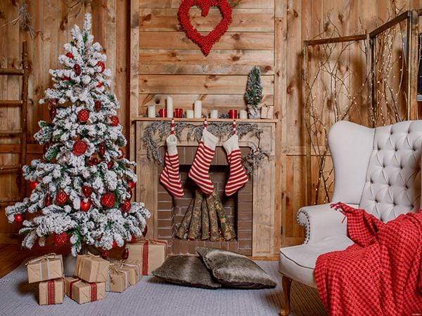 Katebackdrop£ºKate Christmas Stocking Backdrop Photo Background Studio Props