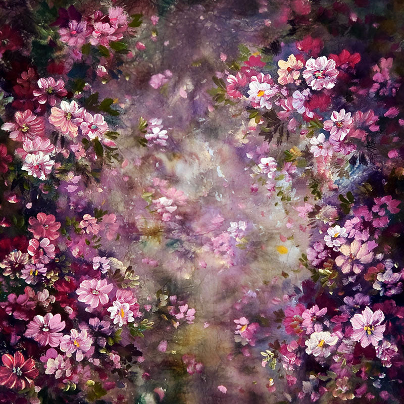 Kate Fantasy Purple Flowers Valentines background for Photography - Kate Backdrop AU