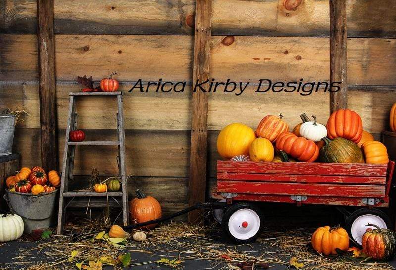 Kate Pumpkin Harvest Backdrop Autumn and Halloween designed by Arica Kirby