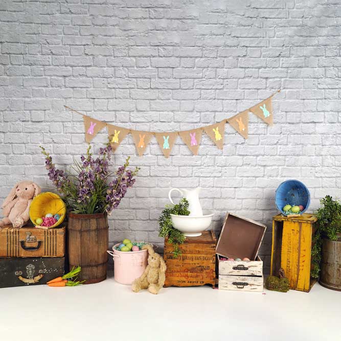 Kate Hoppy Easter Backdrop designed by Arica Kirby - Kate Backdrop AU