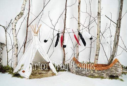 Kate Children Blissfully Birchbark Backdrop for Photography designed by Arica Kirby