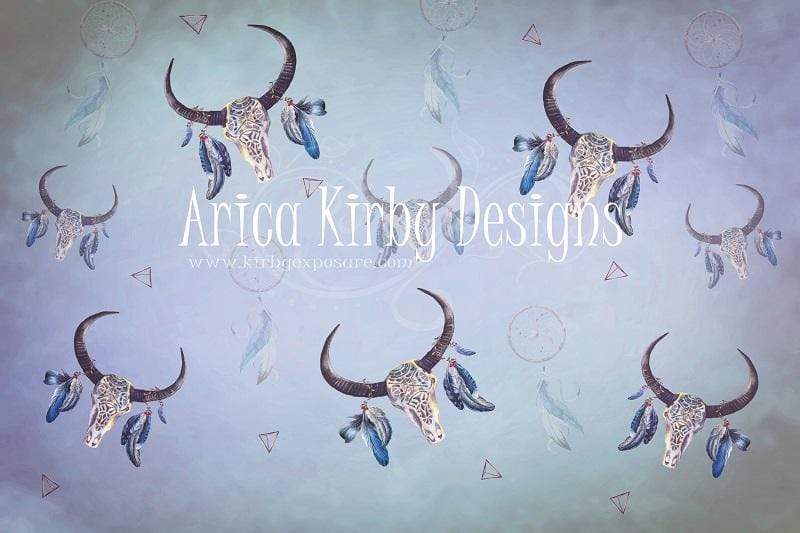 Kate Buffalo Skull Blues Backdrop designed by Arica Kirby