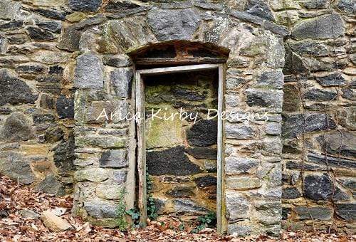 Kate Medievil Rock Doorway Backdrop designed by Arica Kirby