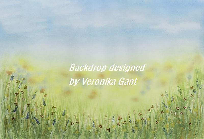 Kate Spring painting Backdrop designed by Veronika Gant - Kate Backdrop AU