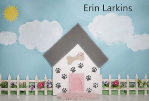 Kate Pet Park Flower Spring Children Backdrop for Photography Designed by Erin Larkins - Kate Backdrop AU