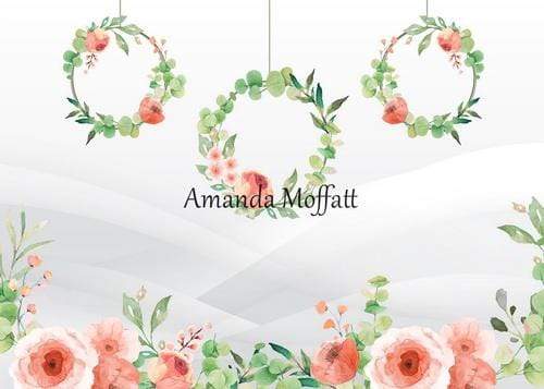 Kate Wild Rose Hoops Spring Backdrop for Photography Designed by Amanda Moffatt