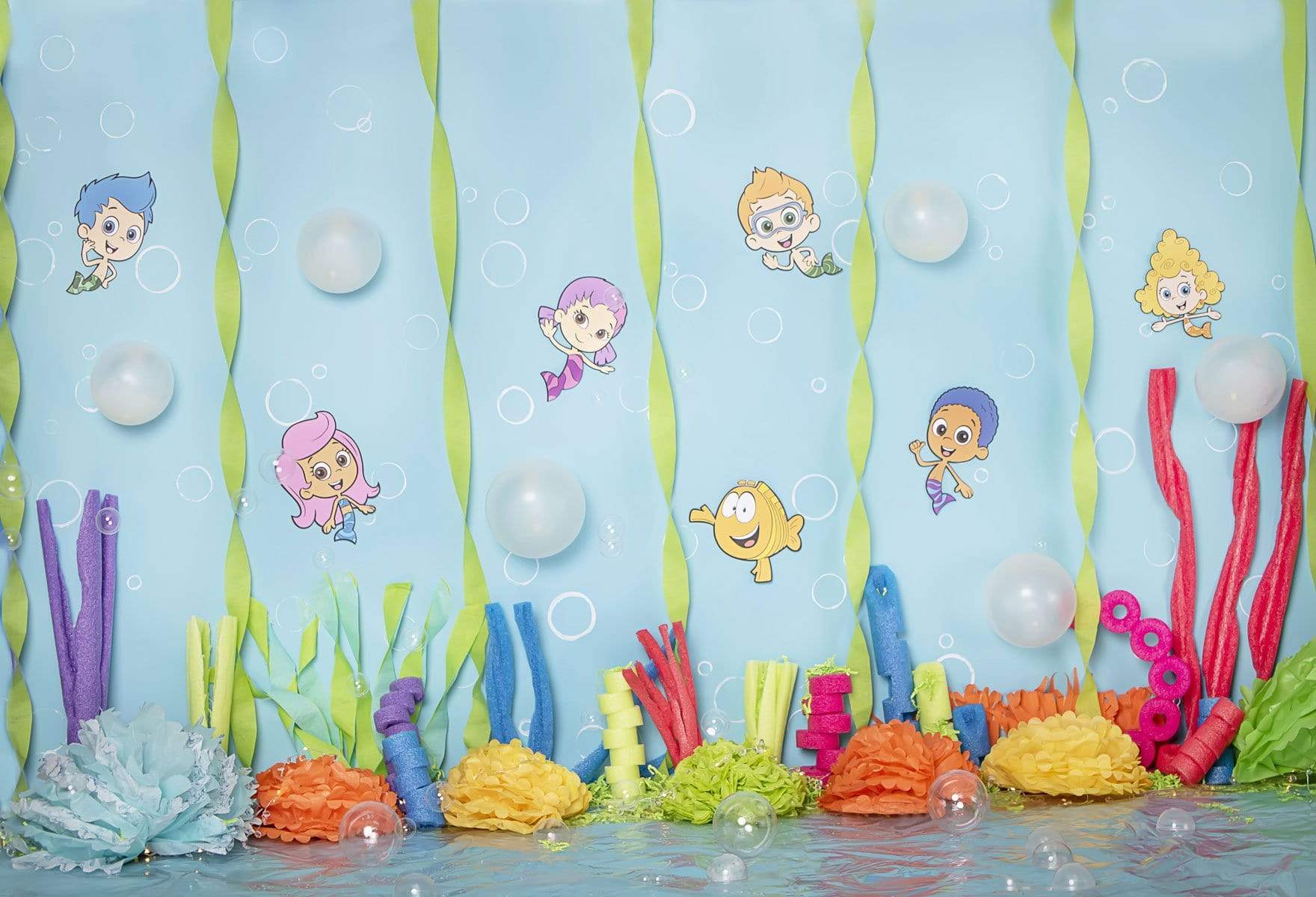 Kate Underwater World Fish Seaweed and Bubbles Children Backdrop Designed by Erin Larkins