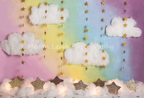 Kate Fantasy Background with Clouds Stars Children Backdrop for Photography Designed by Megan Leigh Photography