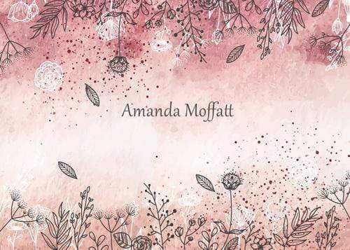 Kate Watercolour Wild Flowers Backdrop for Photography Designed by Amanda Moffatt - Kate Backdrop AU