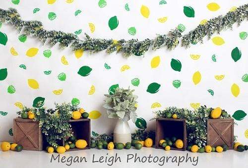 Kate Lemon Lines Summer Children Backdrop for Photography Designed by Megan Leigh Photography