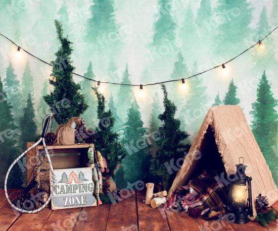 Kate Forest Camping Children Summer Backdrop for Photography Designed by Megan Leigh Photography