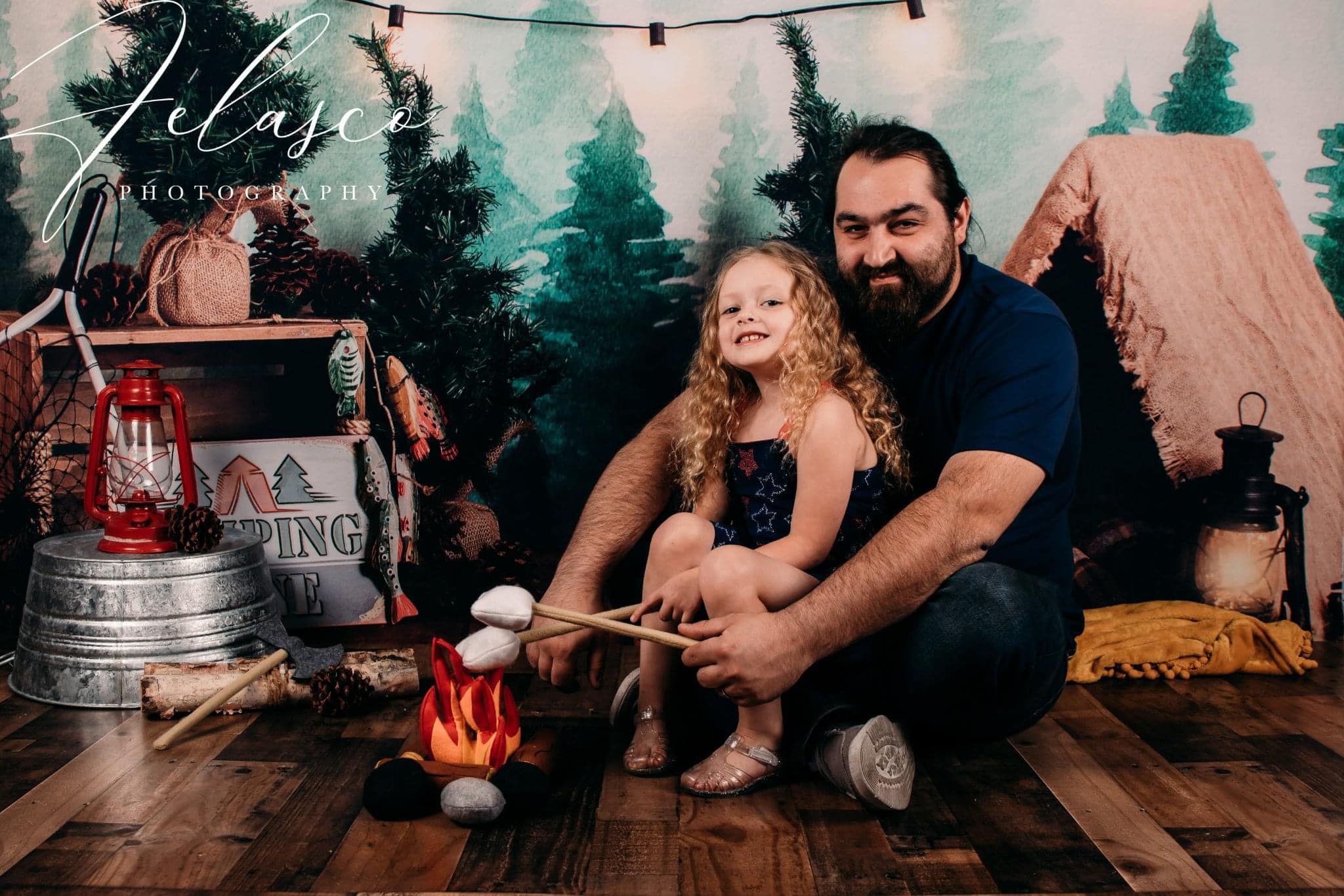 Kate Forest Camping Children Summer Backdrop for Photography Designed by Megan Leigh Photography - Kate Backdrop AU