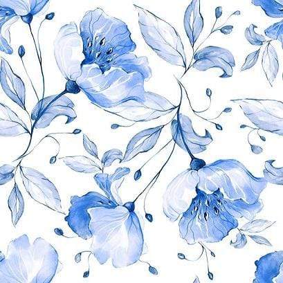 Kate Retro Blue Flower Backdrop for Photography - Kate Backdrop AU