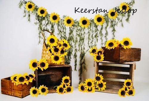 Kate Sunflower Summer Backdrop for Photography Designed by Keerstan Jessop