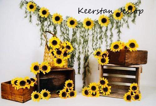 Kate Sunflower Summer Backdrop for Photography Designed by Keerstan Jessop - Kate Backdrop AU