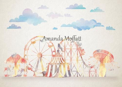 Kate Ferris Wheel Merry-go-round  Coaster Circus Park Backdrop for Photography Designed by Amanda Moffatt