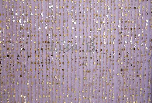 Kate Purple Gold Dots Children Birthday Backdrop for Photography Designed by Lisa B - Kate Backdrop AU