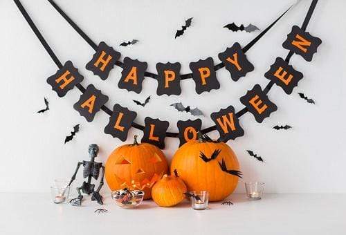 Kate Happy Halloween with Pumpkins Backdrop for Photography - Kate Backdrop AU