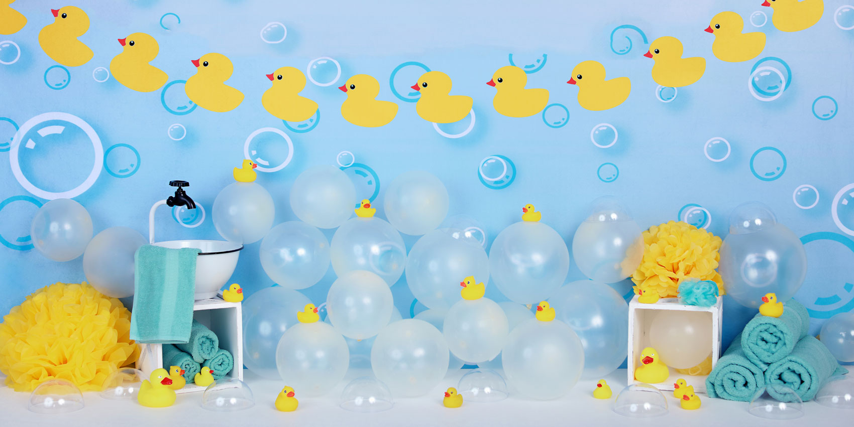 Kate Yellow Rubber Duck Children Backdrop - Kate Backdrop AU