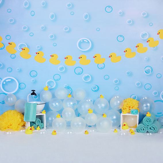 Kate Yellow Rubber Duck Children Backdrop - Kate Backdrop AU