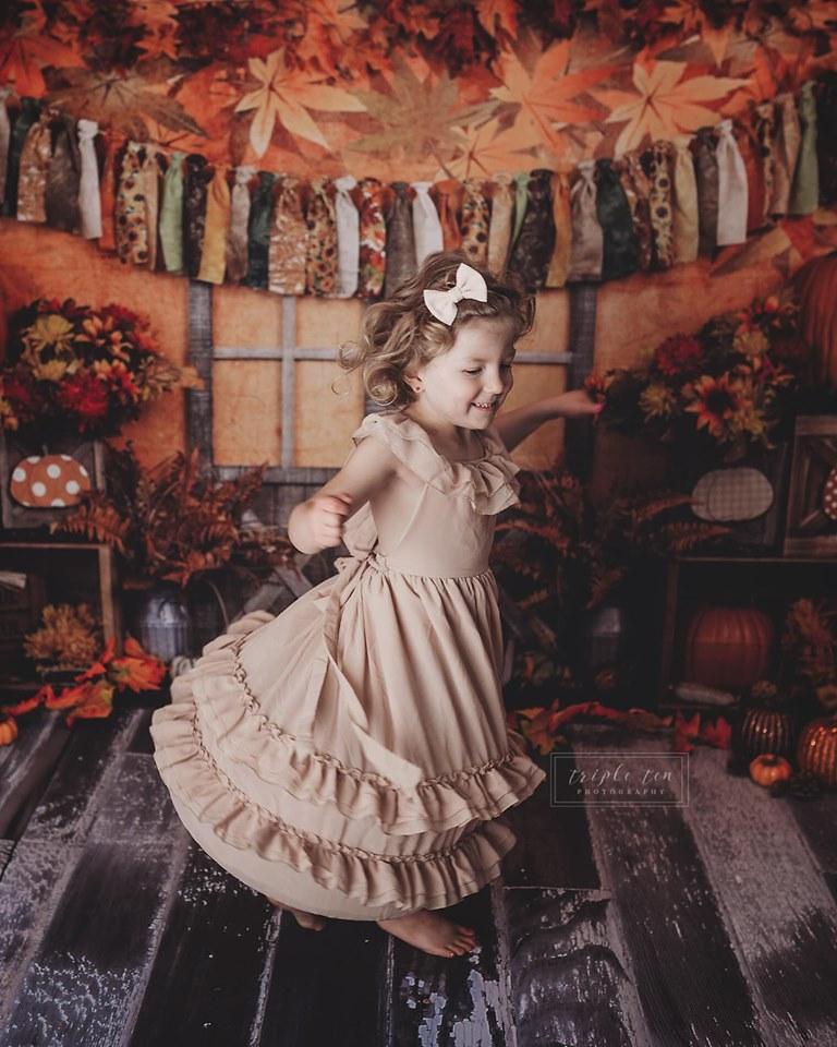 Kate Autumn Harvest Thanksgiving Backdrop - Kate Backdrop AU