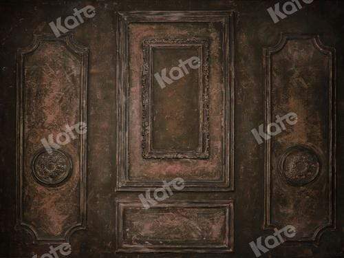 Kate Dark Brown Retro Door Backdrop for Photography - Kate Backdrop AU