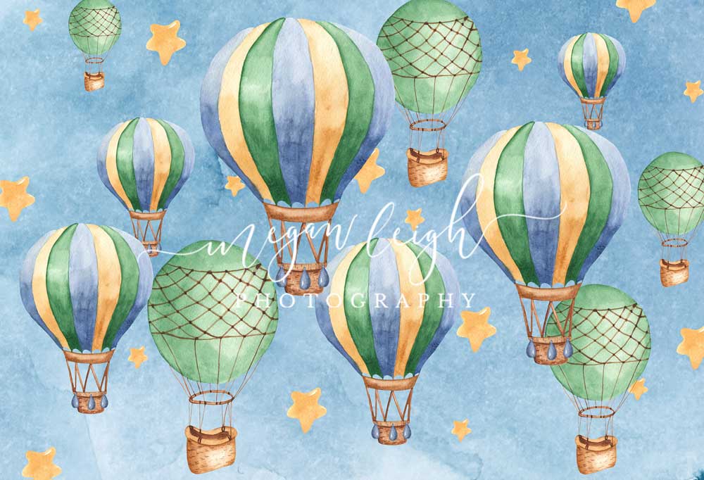 Kate Hot Air Balloons Backdrop Designed by Megan Leigh Photography - Kate Backdrop AU