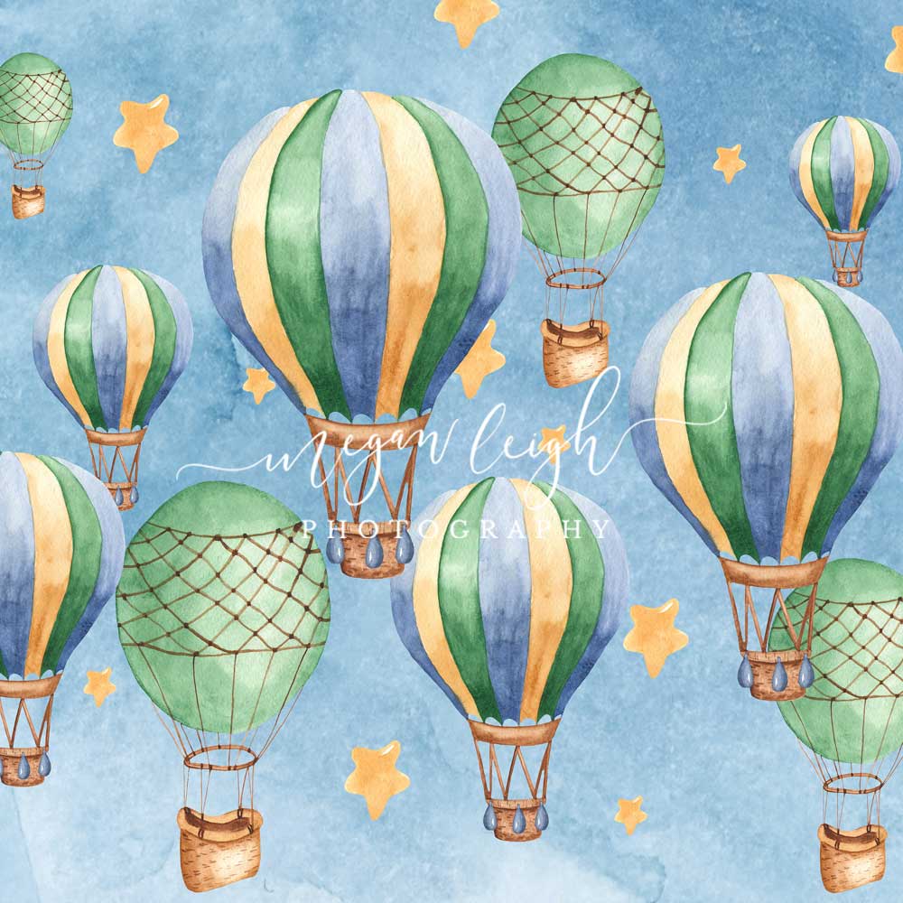 Kate Hot Air Balloons Backdrop Designed by Megan Leigh Photography - Kate Backdrop AU