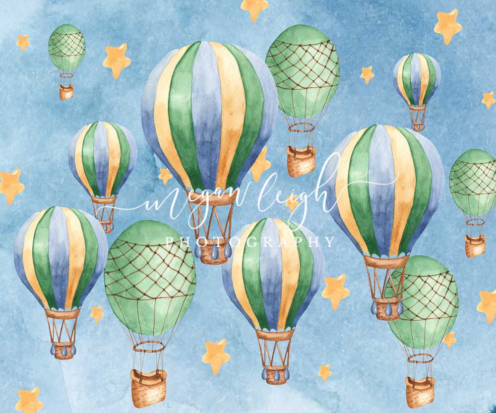 Kate Hot Air Balloons Backdrop Designed by Megan Leigh Photography - Kate Backdrop AU