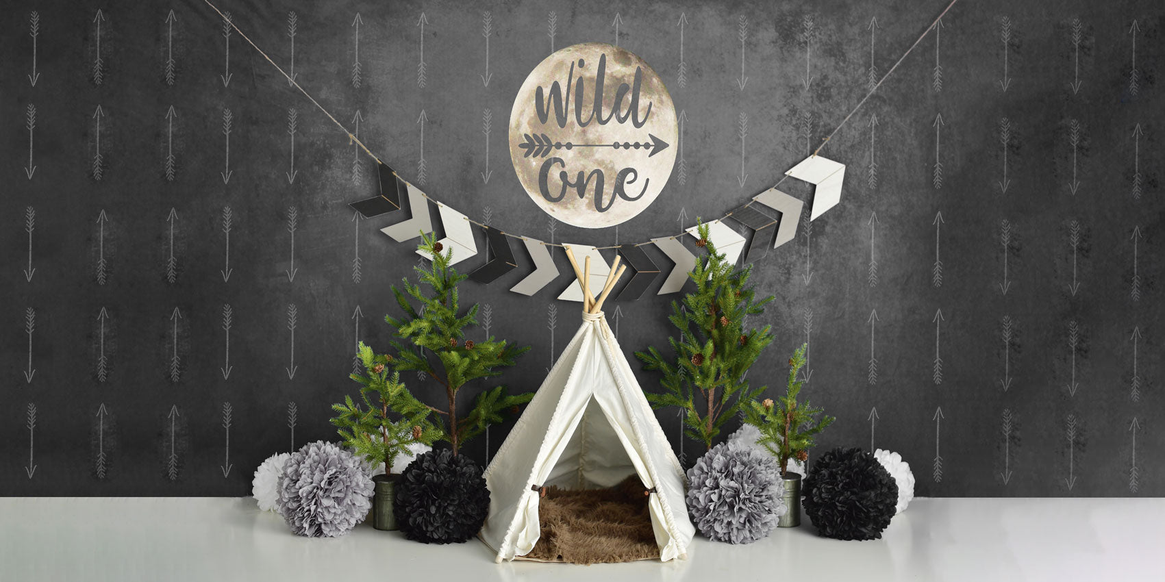 Kate Wild One Boy First Birthday Backdrop Designed By Mandy Ringe Photography - Kate Backdrop AU