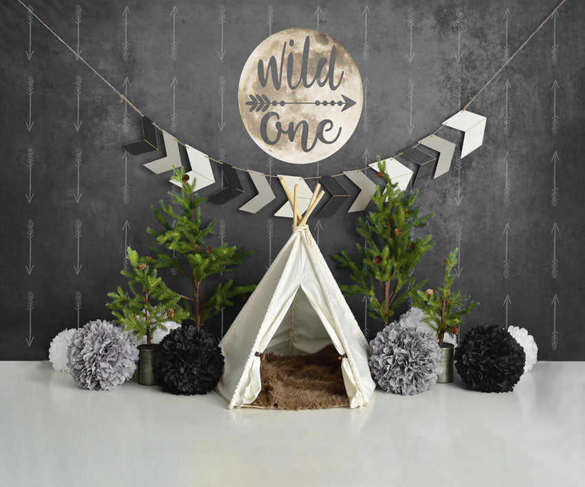Kate Wild One Boy First Birthday Backdrop Designed By Mandy Ringe Photography - Kate Backdrop AU
