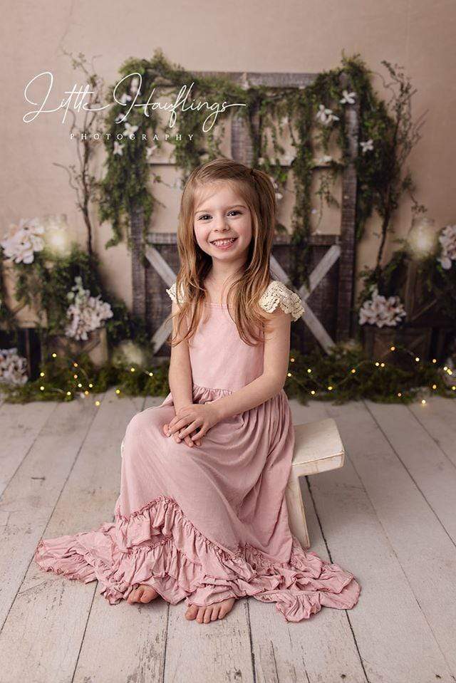 Kate Spring Barn Door Manor Backdrop Designed by Megan Leigh Photography - Kate Backdrop AU