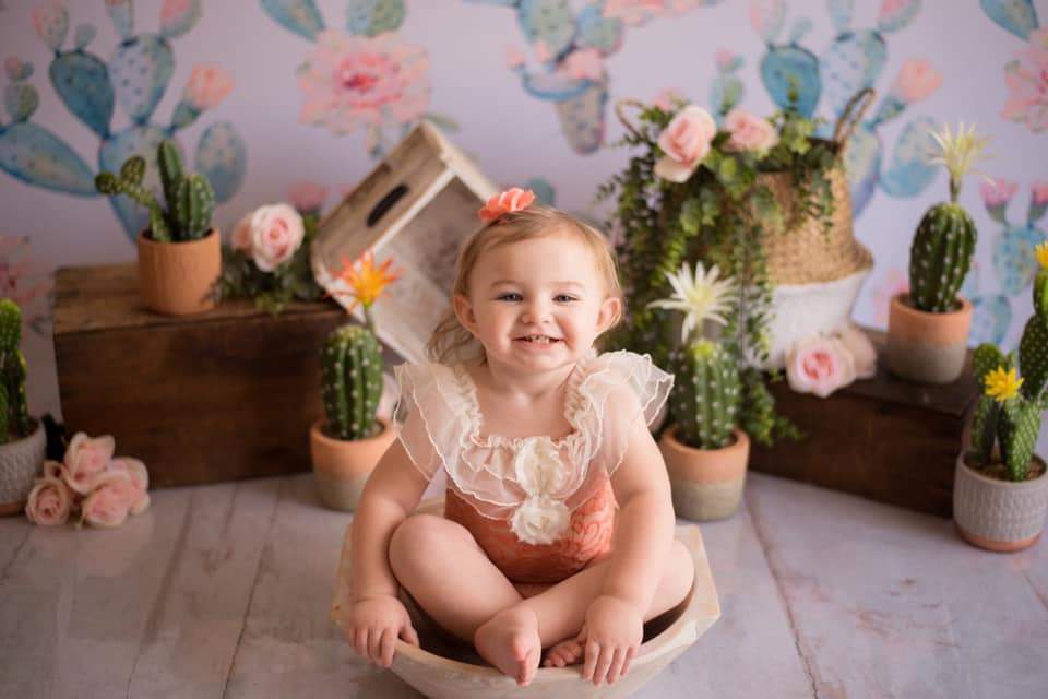 Kate Emmas Cactus Children Backdrop Designed by Keerstan Jessop - Kate Backdrop AU