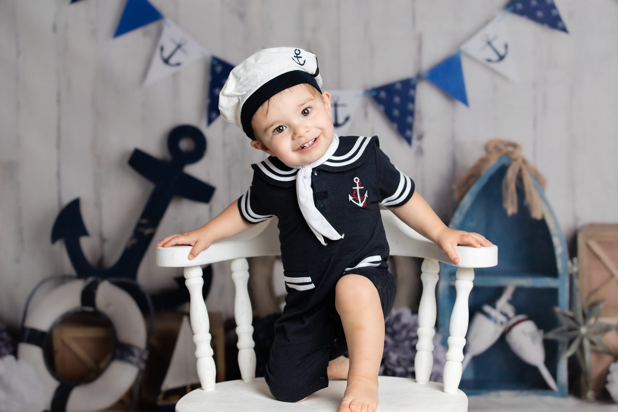 Kate Sailor Backdrop Cake Smah Nautical Designed By Mandy Ringe Photography