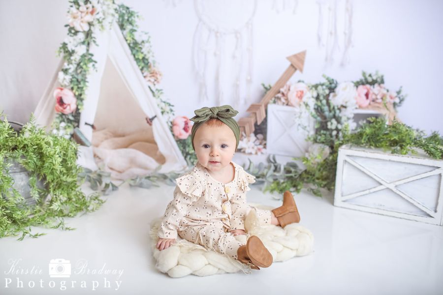 Kate Mother's Day Boho Teepee Spring Backdrop Designed by Megan Leigh Photography - Kate Backdrop AU