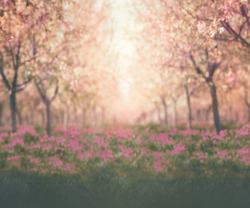 Kate Spring Cherry Blossoms Orchard Backdrop for Photography Designed by Lisa Granden - Kate Backdrop AU