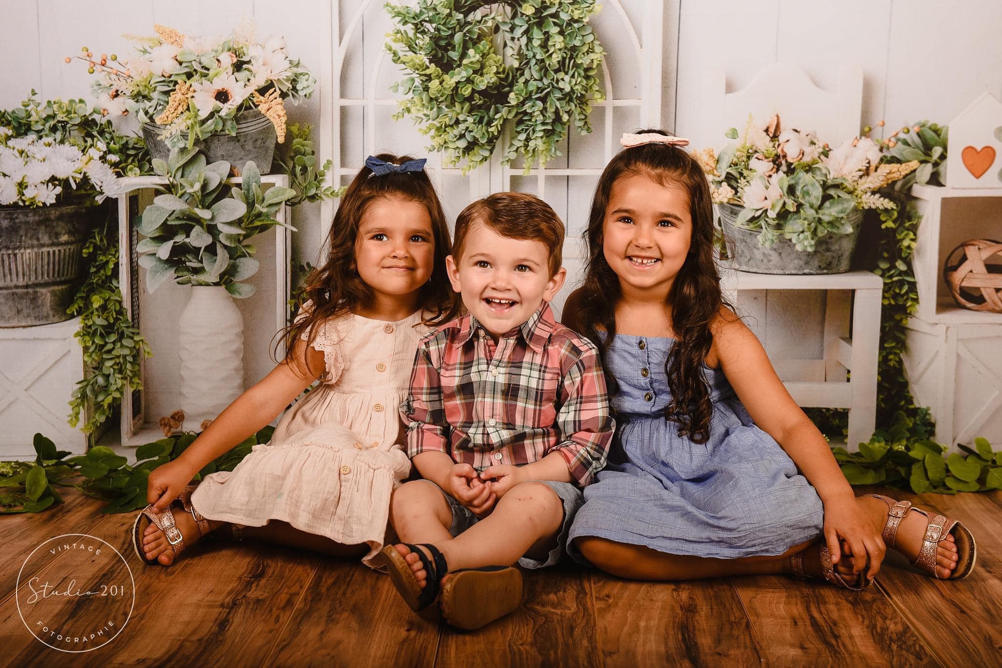 Kate Floral White Boho Backdrop Designed By Megan Leigh Photography - Kate Backdrop AU